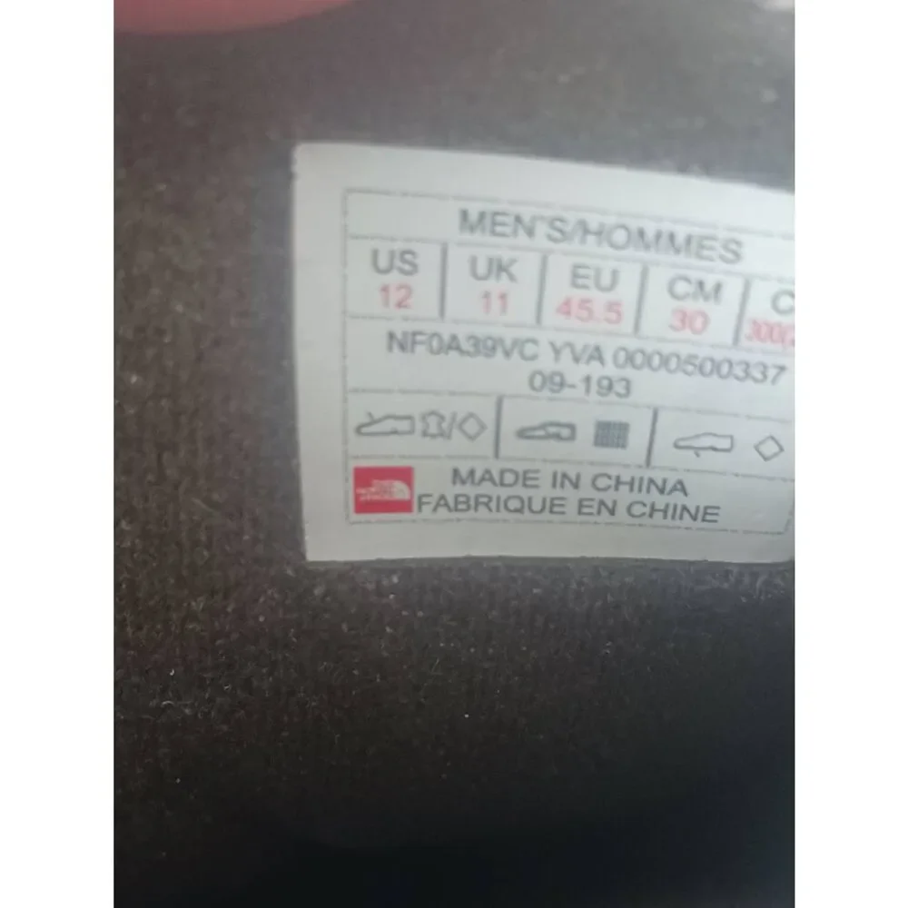 Men's The North face chikat III pull on size 12 midpack brown Bombay orange